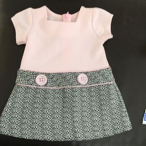 Bonnie Baby NB Cute-as-Button Dress